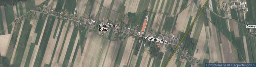 Zdjęcie satelitarne Dąbkowice Dolne ul.